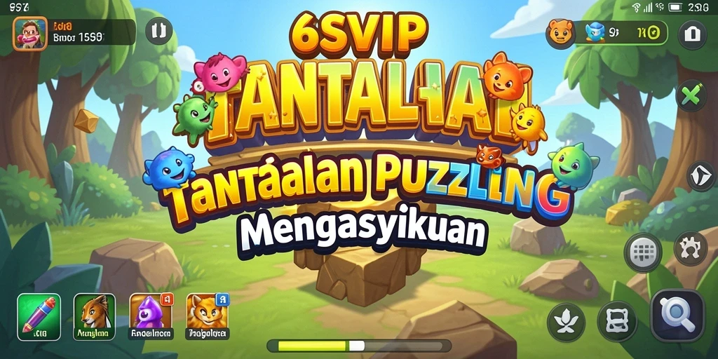 Screenshot gameplay 6SVIP menunjukkan tantangan Puzzle yang seru.