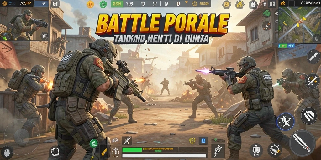 Tampilan gameplay seru dalam 789RP saat pertempuran intens.