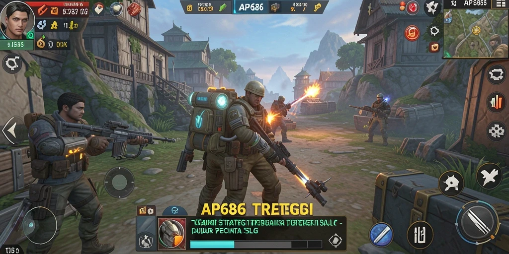 Tampilan gameplay AP686 yang penuh strategi dan aksi.