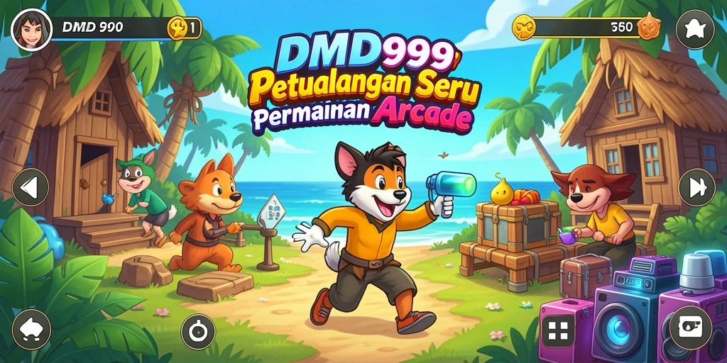 Tangkapan layar utama DMD999 menunjukkan gameplay seru yang menantang.
