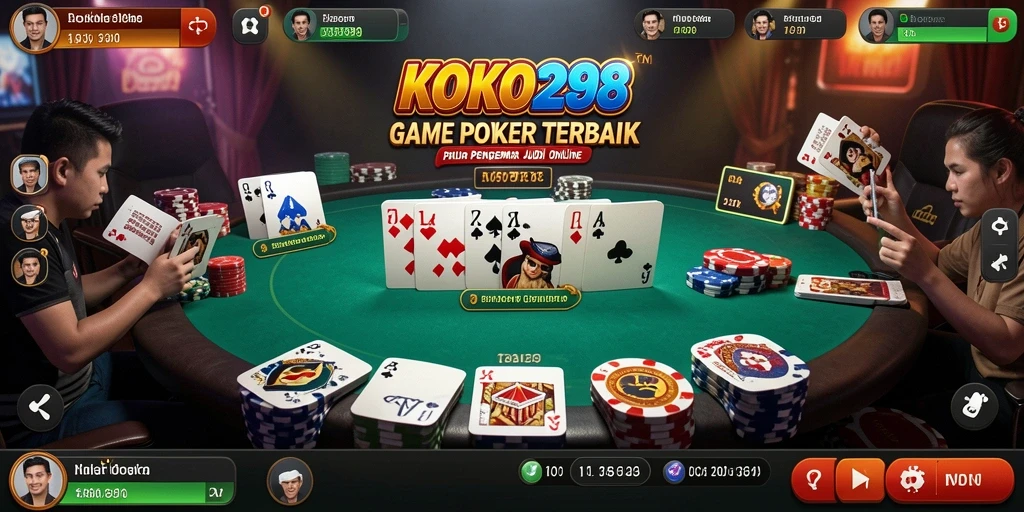 Tampilan menarik gameplay Poker di KOKO288.