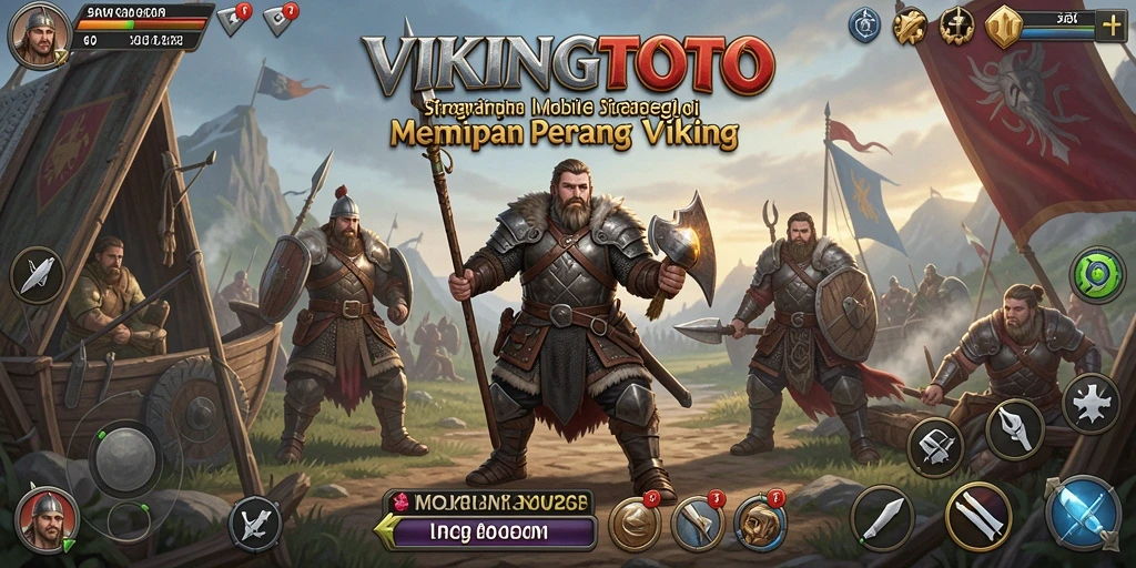 Tampilan menarik gameplay VIKINGTOTO dengan strategi pertempuran yang intens.